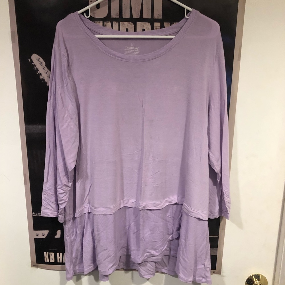 Cuddl Duds Peplum Top